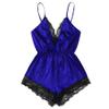 Women's Sexy Open-Bottom Lingerie Set, Blue, XXL view 1