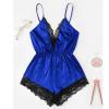 Women's Sexy Open-Bottom Lingerie Set, Blue, XXL view 4