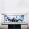 Akozon PVC Aquarium Background Sticker - Fantasy Castle Design view 2