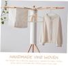 Beige Rattan Children's Hangers for Boys and Girls view 4