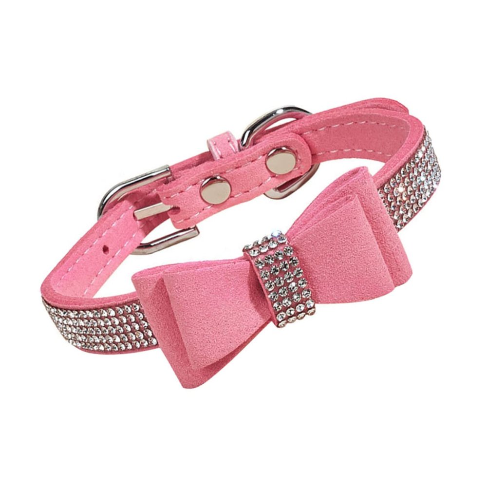 BESPORTBLE Adjustable Rhinestone Pet Collar