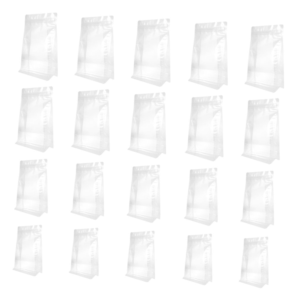 BESPORTBLE 30-Piece Self-Sealing Food Storage Bags, Transparent Thick Storage Bags for Snacks and Pet Food, Moisture-Resistant and Easy