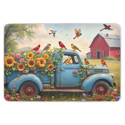 Vintage Truck Yellow Washable Bed Pads, Reusable, Leakproof, 34 x 52 in