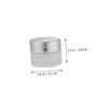6-Pack 5 g Matte Glass Cream Jars for Refilling view 2