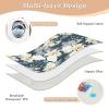 Roses and Lilies Bouquets Extra-Large Reusable Baby Bed Pad, Water-Resistant, Slip-Resistant, 132.1 x 86.4 cm view 3
