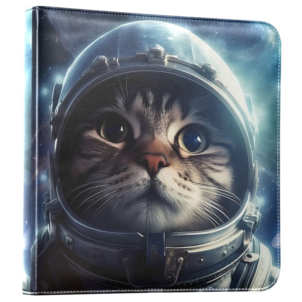DIY Photo Album, Self-Adhesive Magnetic Scrapbook, Cat Design, 30.5 x 30.6 cm, 20 Pages
