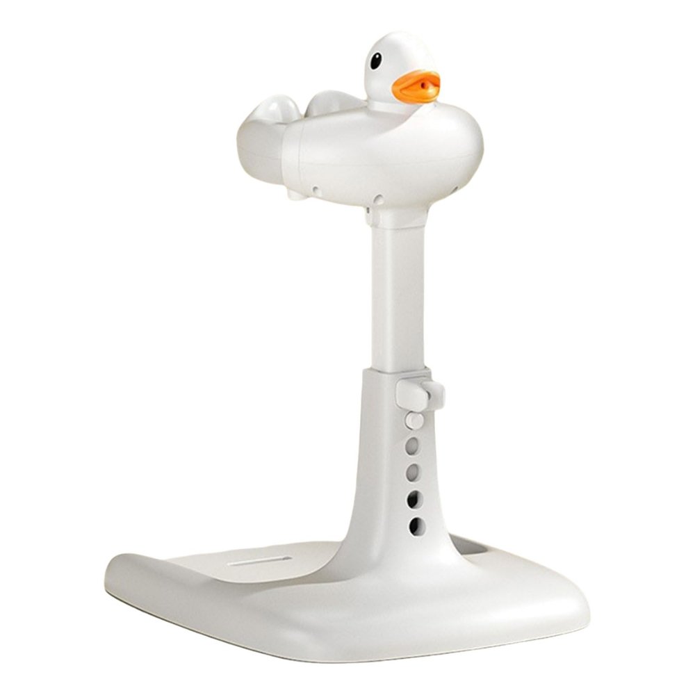 KMGDM Baby Bath Station with Cartoon Duck Design, 5 Adjustable Levels, Nonslip Large Base