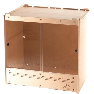 Natural Wooden Terrarium, 60 x 40 x 42 cm, Stackable and Expandable