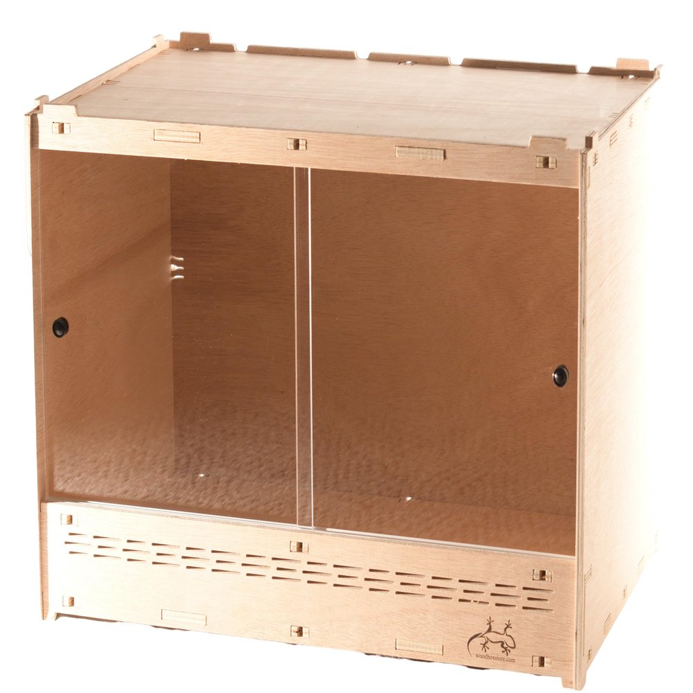 Natural Wooden Terrarium, 60 x 40 x 42 cm, Stackable and Expandable