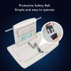 Commercial Horizontal Baby Changing Station, Foldable with Safety Belt view 2