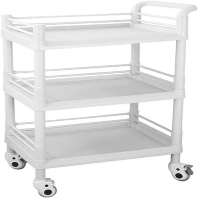 3-Tier Rolling Cart for Hair Salons and Beauty Storage, 54 x 37 x 98 cm