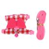 KIMISS Pink Checkered Ferret Leash with Harness view 1