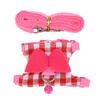 KIMISS Pink Checkered Ferret Leash with Harness view 2