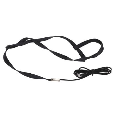 Parrot Flight Leash - Lightweight Bird Harness with Black Leash for Outdoor Walks (S)