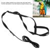 Parrot Flight Leash - Lightweight Bird Harness with Black Leash for Outdoor Walks (S) view 3