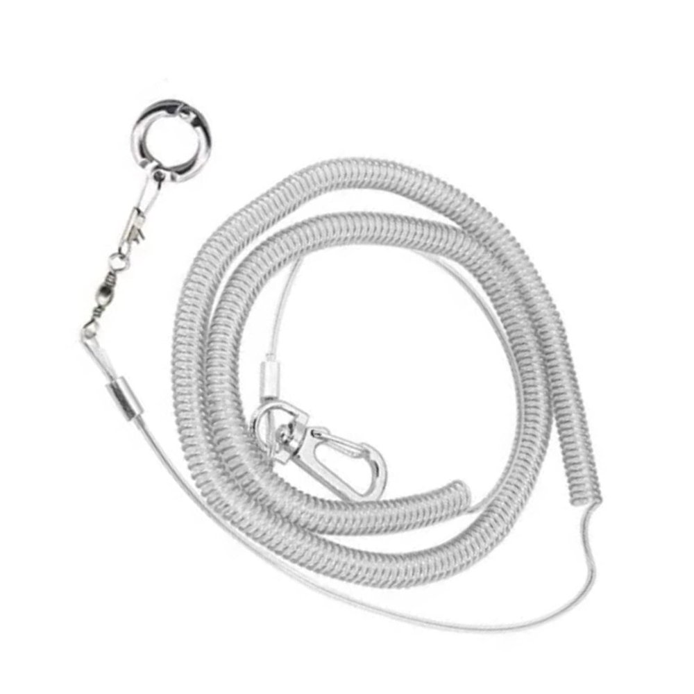 Super Lightweight Parrot Flight-Leash Training Harness with Adjustable Ring and Chain for Safe Outdoor Flying