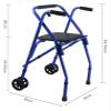 Walker for Seniors with Wheels and Adjustable Seat Handle view 2