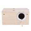 KIMISS Wooden Bird Nesting Box for Budgerigars and Cockatiels, 13 x 13 x 24.5 cm view 1