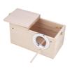KIMISS Wooden Bird Nesting Box for Budgerigars and Cockatiels, 13 x 13 x 24.5 cm view 3