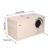KIMISS Wooden Bird Nesting Box for Budgerigars and Cockatiels, 13 x 13 x 24.5 cm view 4