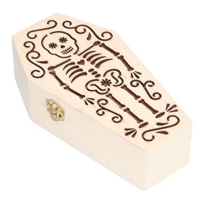 KIMISS Pet Burial Coffins, 2-Pack, Unfinished Wooden Boxes for Small Decorative Crafts, Halloween, Parties and Hamster Memorials