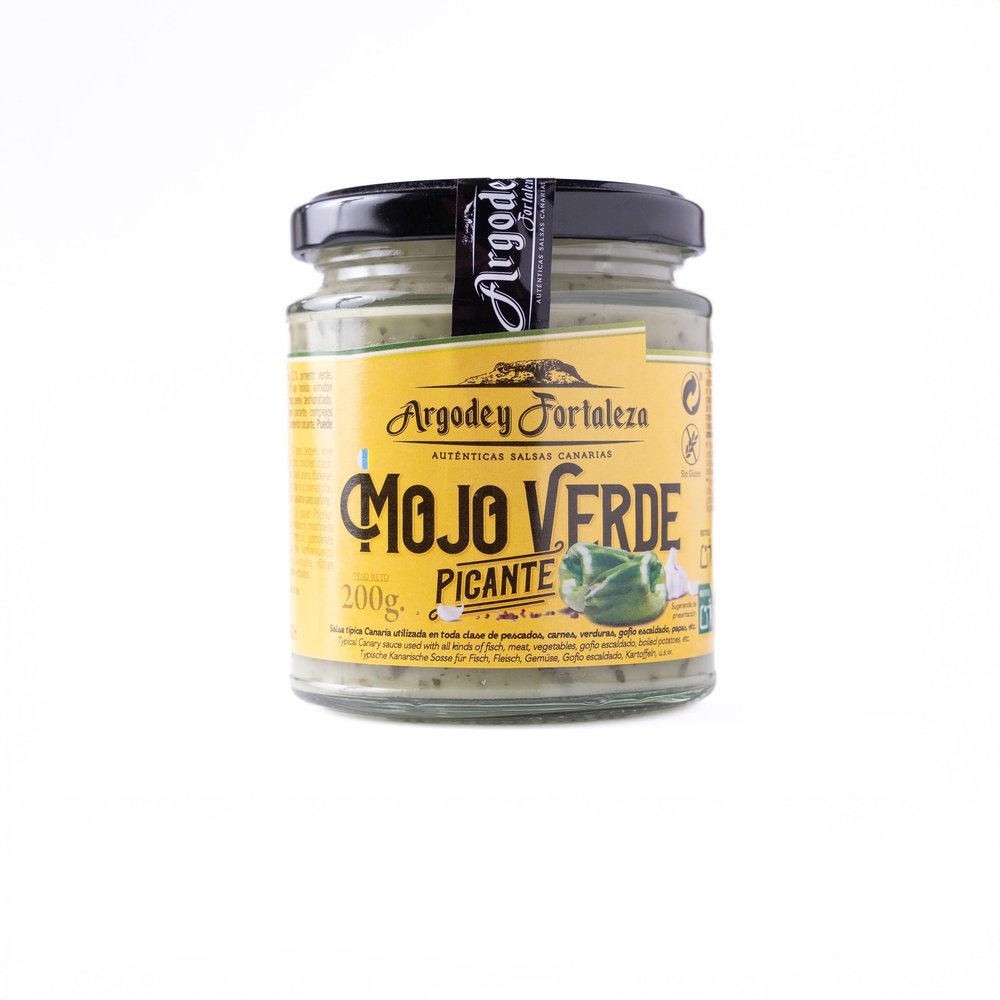 Argodey Fortaleza Spicy Green Mojo 200 g – Authentic Canarian Sauce