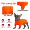 FANSU Twist-Knit Dog Sweater for Small Dogs, Washable, Light Gray, Size L view 2