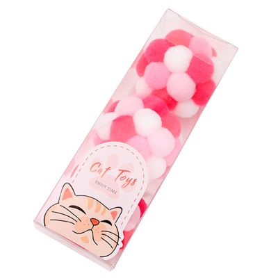 Uqezagpa Interactive Cat Toy, Plush, Soft with Bells, 3 Pieces