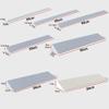 Generic Threshold Ramp for Robot Vacuums, Portable Rubber Wheelchair Ramp, Cuttable Curb Ramp, 1–11 cm High, Beige Gray, 4 cm view 2