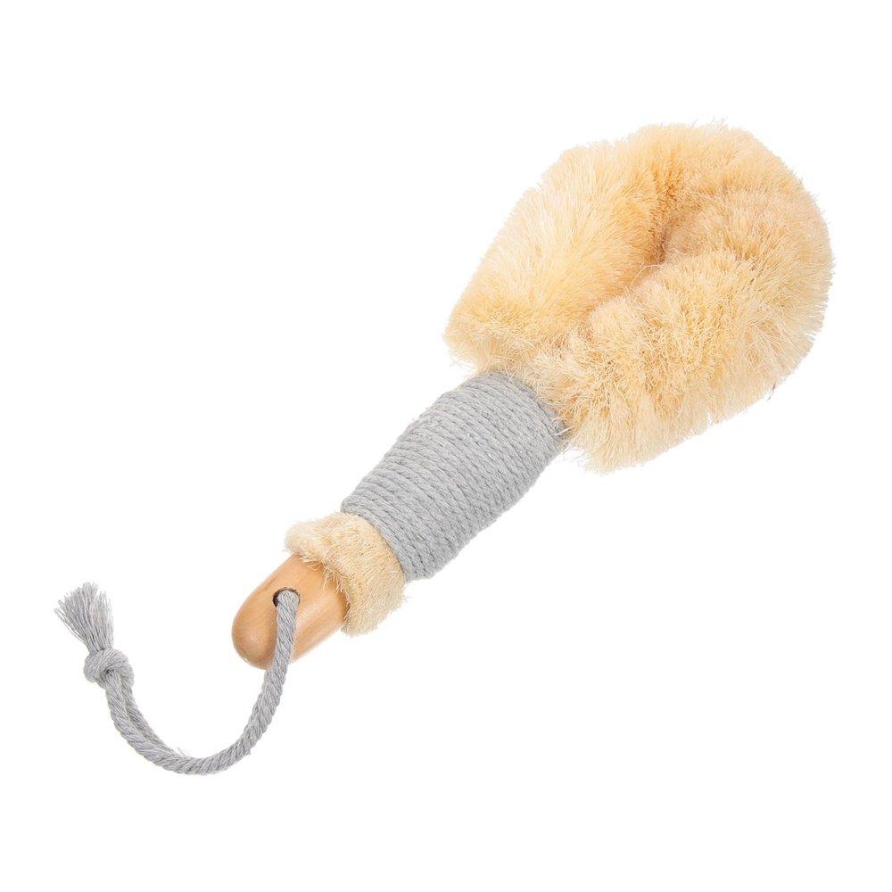 KOMBIUDA Sisal and Wood Exfoliating Body Brush with Long Handle