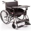 PNAJFUEL Self-Propelled Folding Wheelchair with Commode, Sturdy Carbon Steel Frame view 1