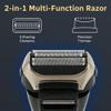 AOOWU 2-in-1 Foil Shaver for Men, Rechargeable USB Electric Razor, Wet & Dry, 100-Minute Runtime, Washable view 4