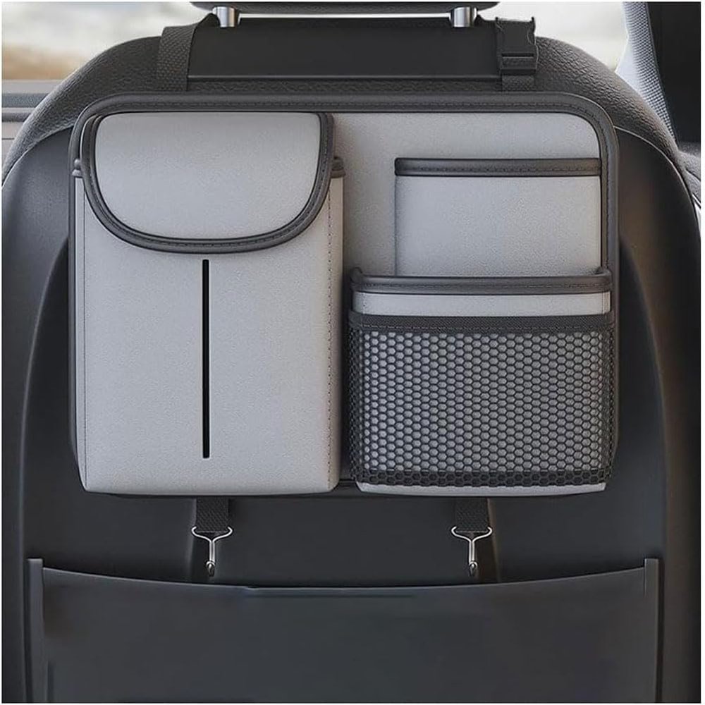 HBDTNTKF Car Seat Back Organizer for Hyundai Tucson, Accent, Encino, i30, ix25, ix35, Dark Gray
