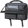 HBDTNTKF Car Seat Back Organizer for Suzuki Splash 2008–2012, PU Leather, Folding Tray, Small, Black view 1