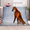 KQYLBM Fox Fleece Blanket, 100 x 150 cm, Plush Winter Blanket view 1