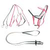 LXLAEOANG Horse Reins Complete Set for Endurance and Trail Riding (Pink-Green) view 1
