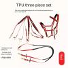 LXLAEOANG Horse Reins Complete Set for Endurance and Trail Riding (Pink-Green) view 4