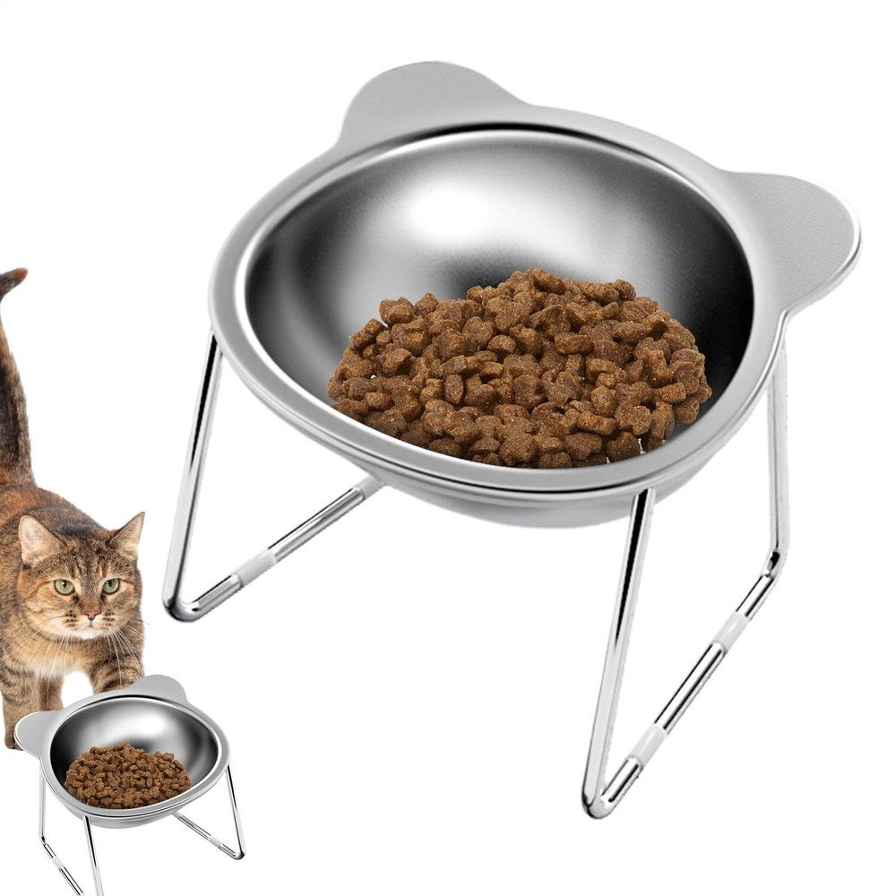 Tilted Elevated Cat Bowl, 15° Tilt, Medium