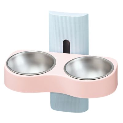 Removable Wall-Mounted Pet Bowls for Dogs and Cats