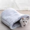 Winter Sleeping Bag for Cats, Half-Enclosed Cat Bed view 3
