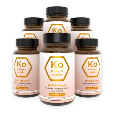 Multi-Collagen Powder Capsules – Types 1, 2, 3, 5 & 10, 180 Servings