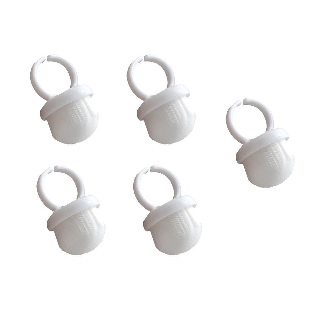 PTILSERY 5-Piece Nail Ring Brush Set for Nail Art Cleanup