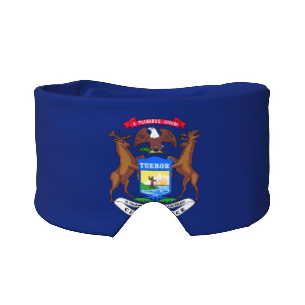 Cooling Michigan State Flag Sleep Mask