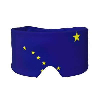 Cooling Alaska Flag Sleep Mask for Complete Darkness