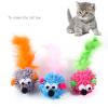 HYROOY 3 x Microfiber Mouse Toys for Cats view 2