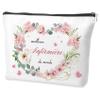 Women's Toiletry and Cosmetic Bag, Large Capacity, White view 1