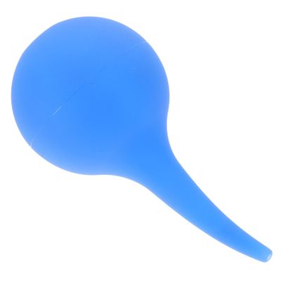 Ear Cleaning Bulb with Smooth Tip, Blue, Rubber, 75 mL