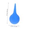 Ear Cleaning Bulb with Smooth Tip, Blue, Rubber, 75 mL view 2
