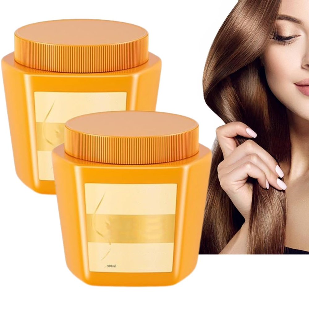 Amino Acid Essence Luxury Nourishing Hair Protein Cream, Repairing Hair Mask for Dry, Damaged Hair (2 Pcs)
