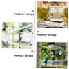 Happyyami Acrylic Bird Feeder Outdoor Hanging view 2